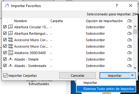 Importar favoritos convertidos