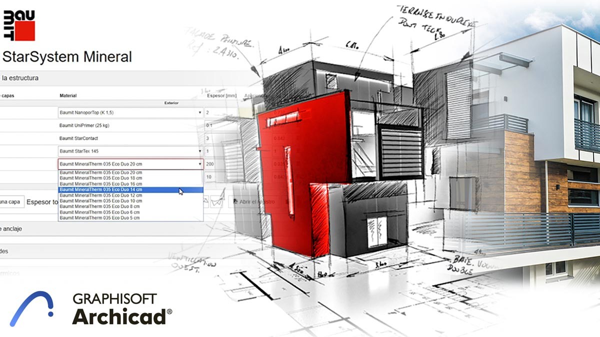 Creació automàtica de Sistemes d'Aïllament Tèrmic per l'Exterior (SATE) a Archicad