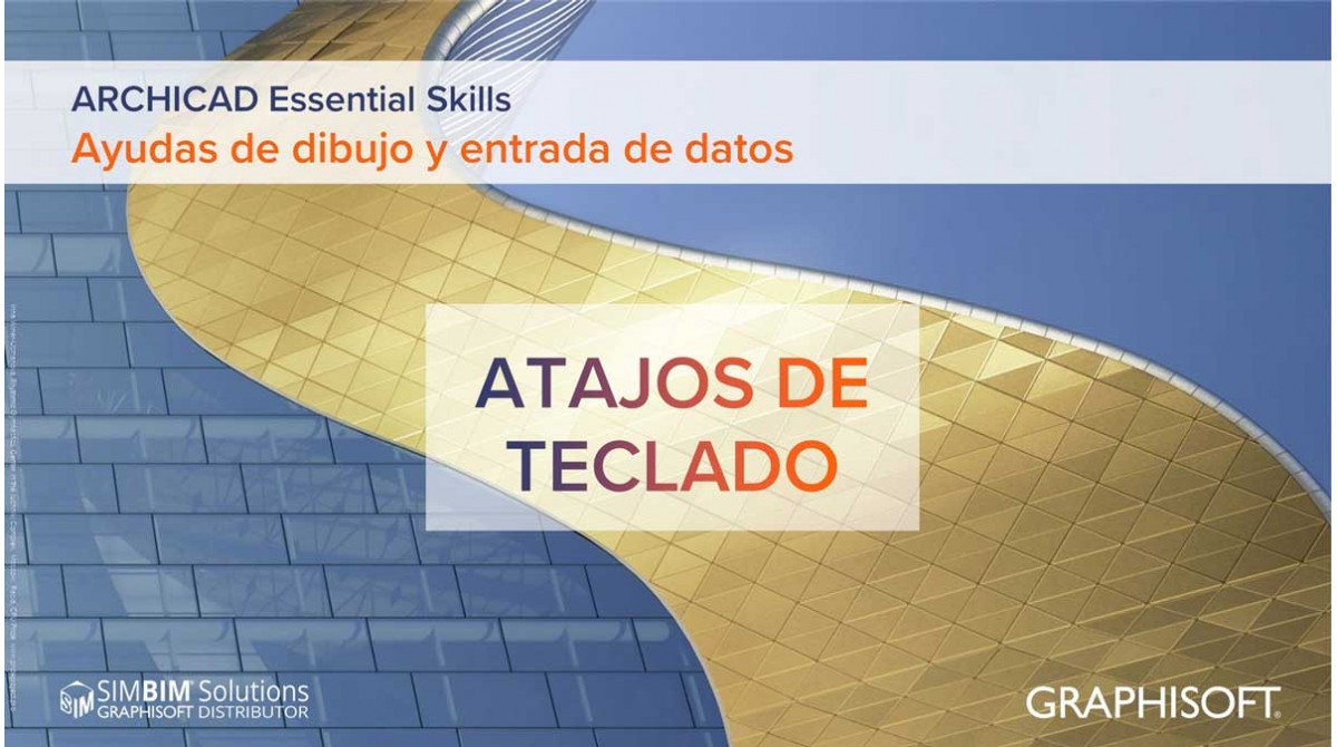 Atajos de teclado en ARCHICAD
