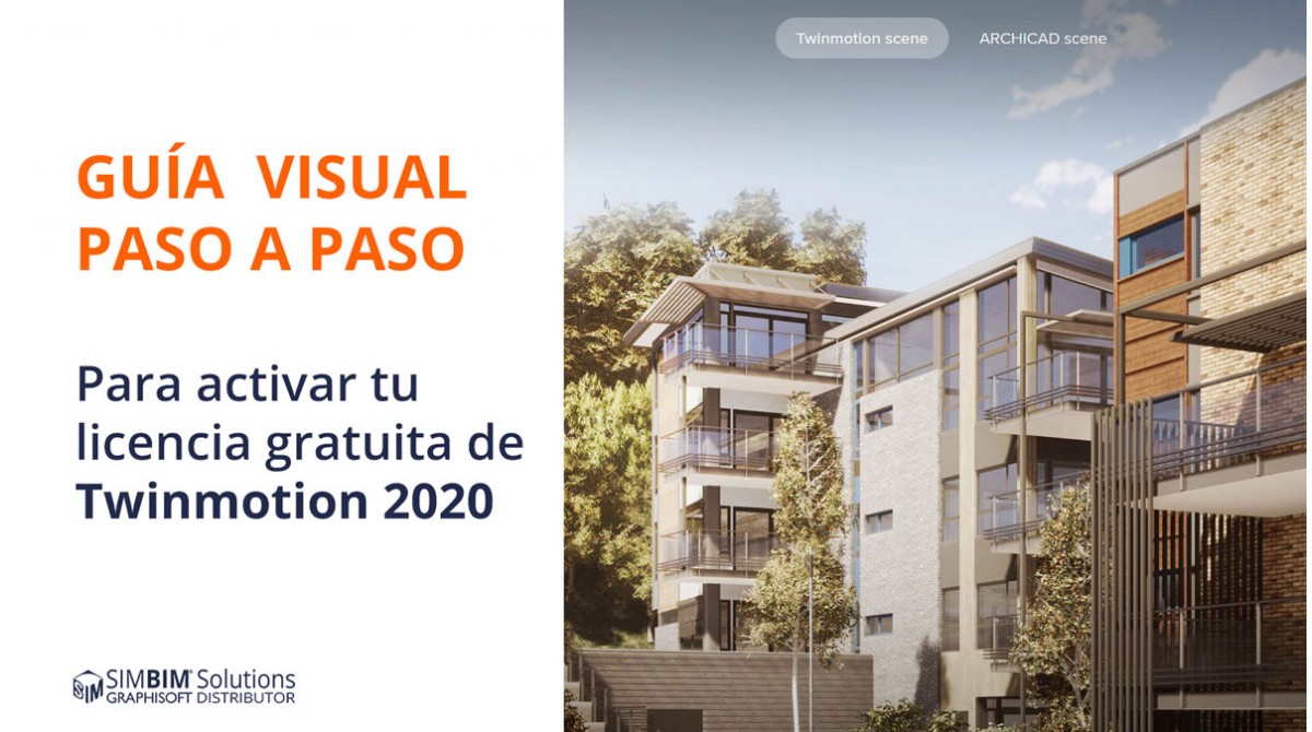 Guia visual pas a pas per activar la llicència gratuïta de Twinmotion 2020 per a usuaris d'ARCHICAD