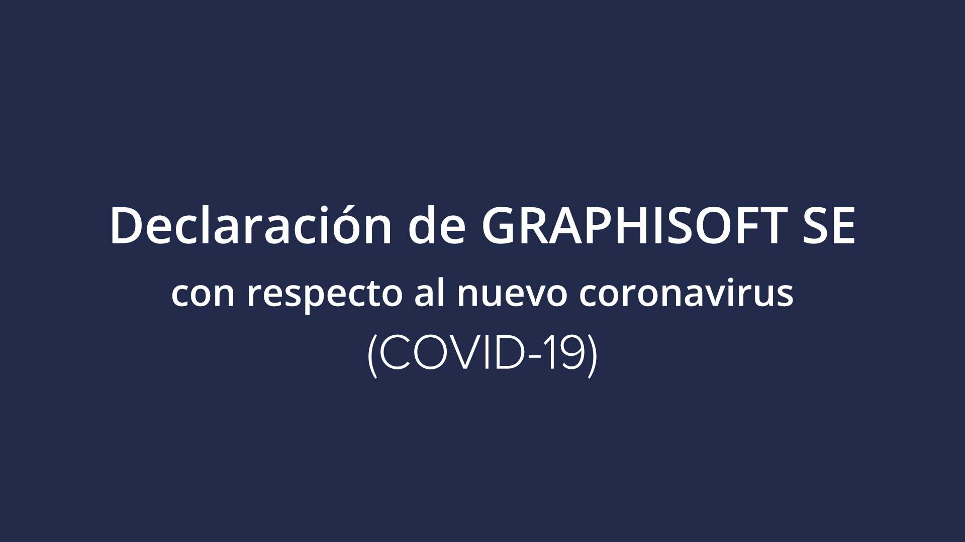 Declaració de GRAPHISOFT SE en relació amb el nou coronavirus (COVID-19)